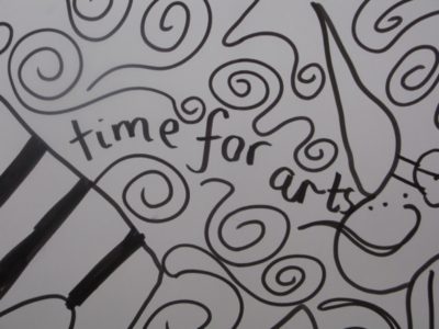 illustrations saying Time for Arts