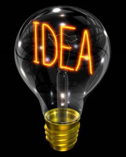 lightbulb with the word Idea written in the middle
