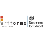 the artforms and department for education logos.