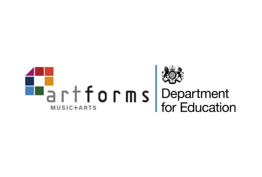 the artforms and department for education logos.